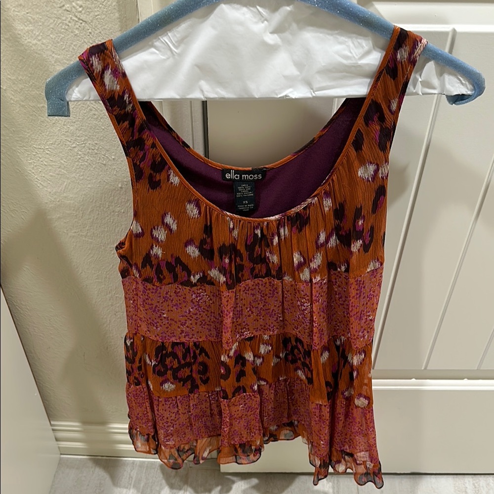 Ella Moss Multicolor Sleeveless Top